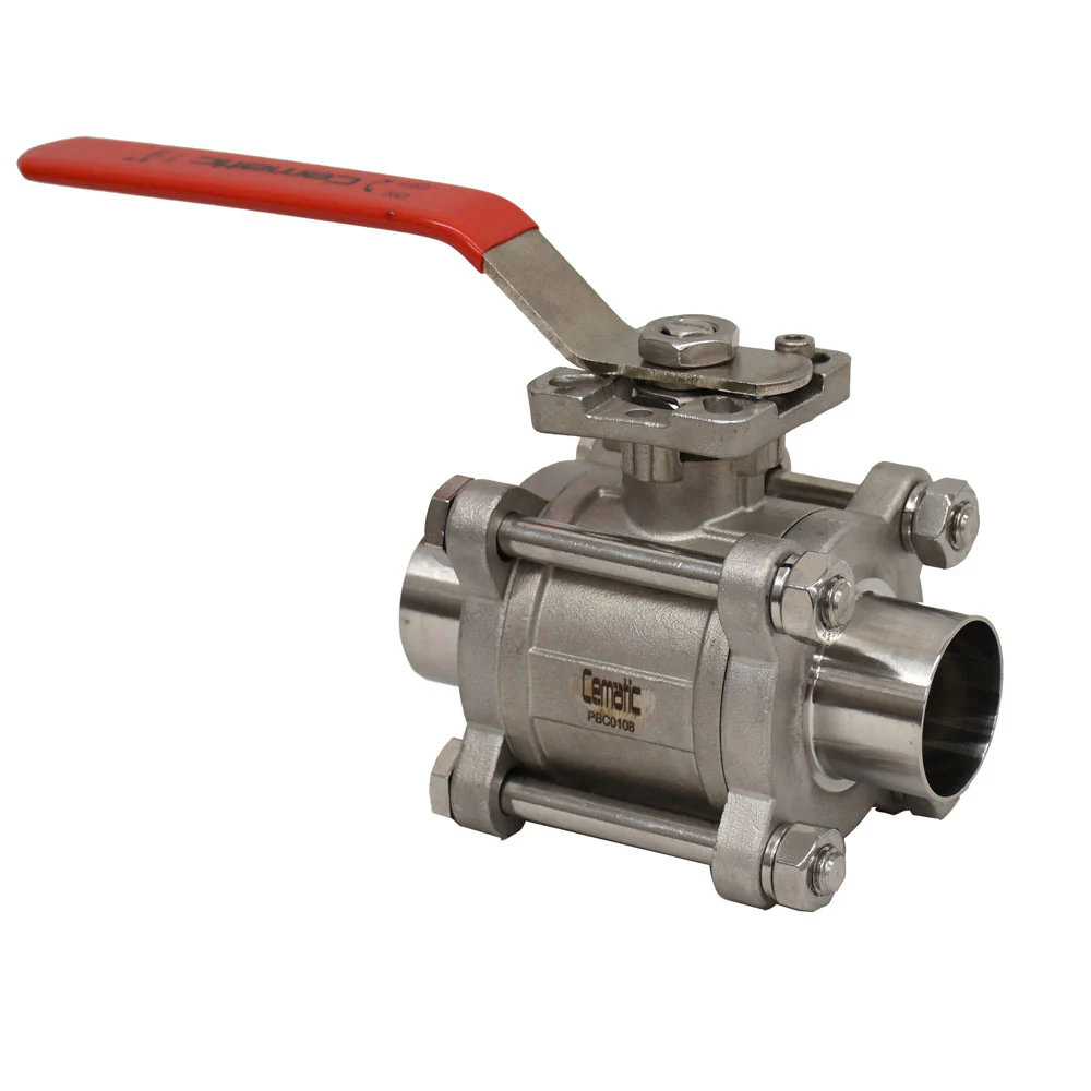 Válvula Higiénica de Bola en Acero Inoxidable 316L Soldable - Image 3